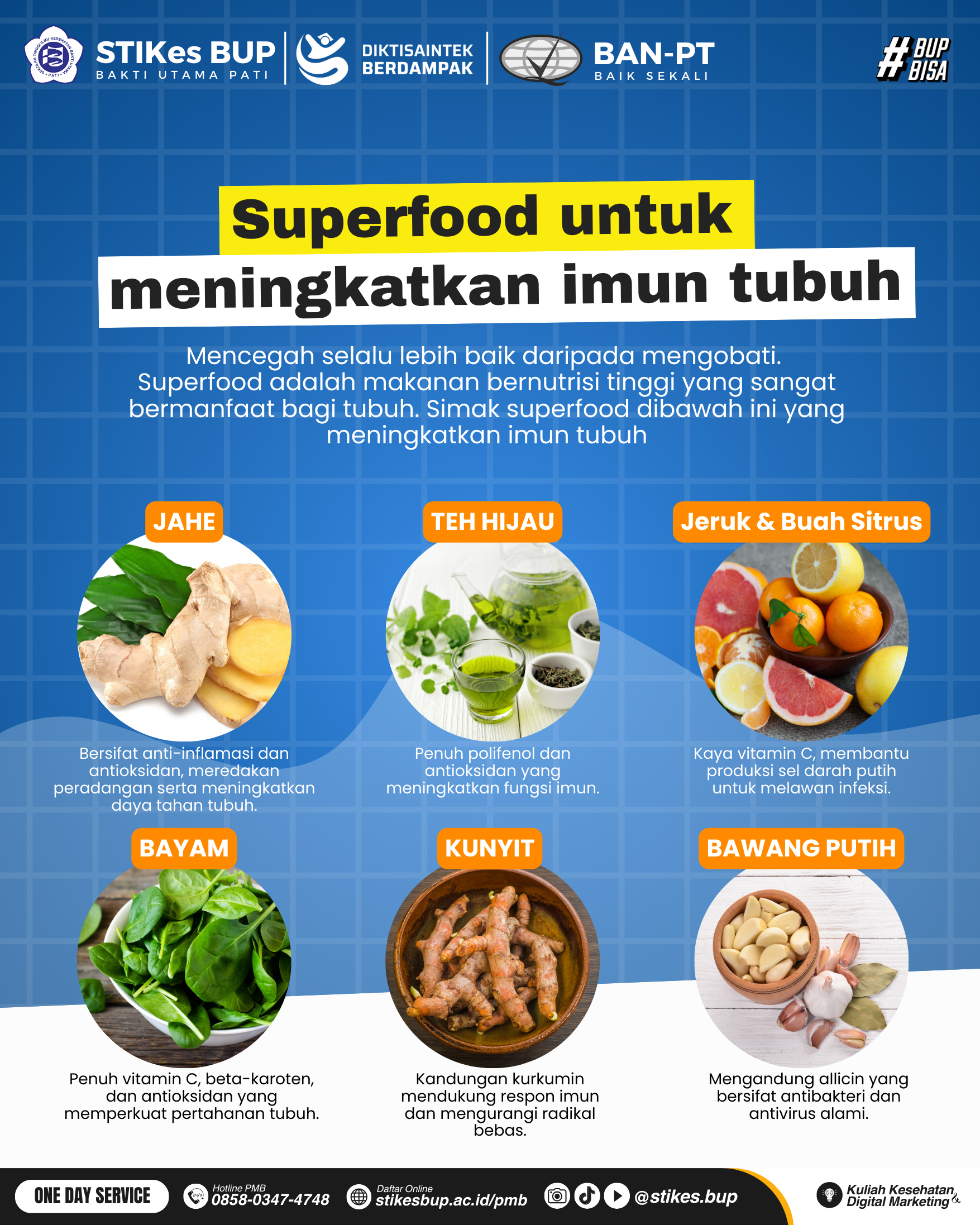 Poster Kesehatan - Superfood Untuk Meningkatkan Imun Tubuh