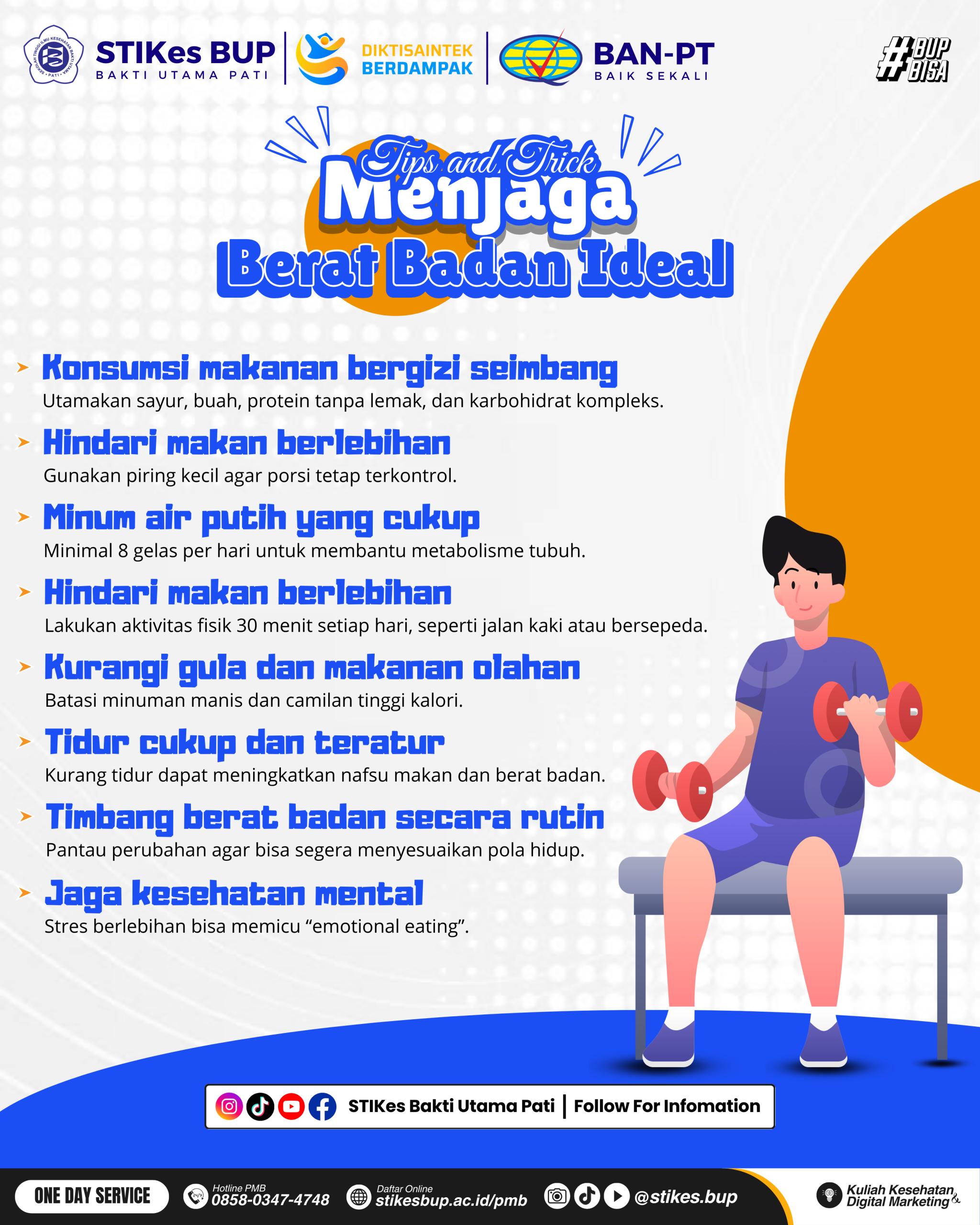 Poster Kesehatan - Menjaga Berat Badan Ideal